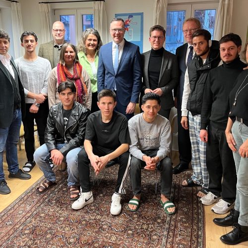 Staatssekretär Lorek im aussichtsreich